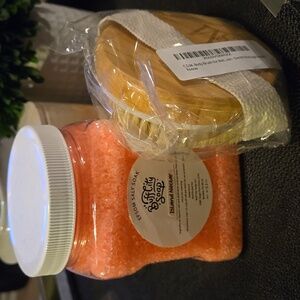 Island Nectar Epsom Salt Soak Buff City Soap w/Body Brush